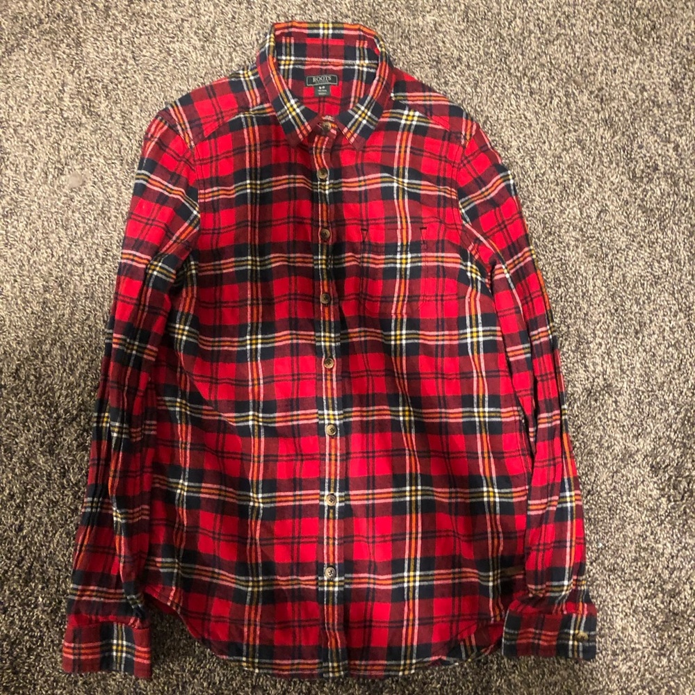 Roots flannel shirt